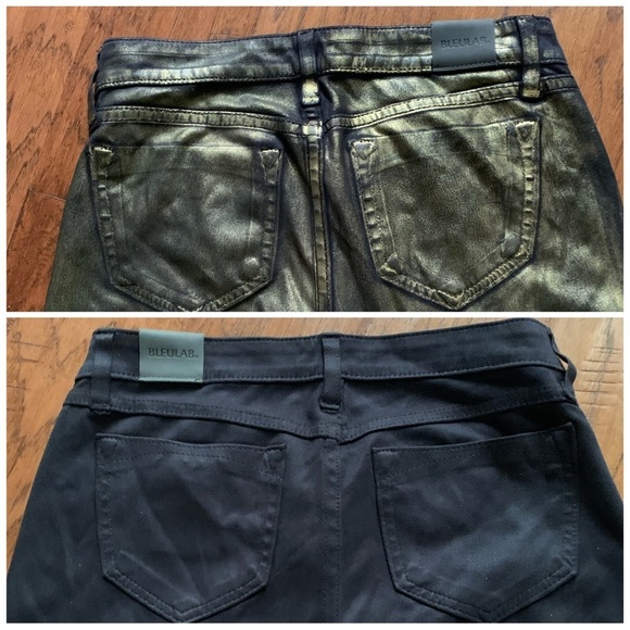 Bleulab Reversible Skinny Metallic Coated Jeans - Picture 3 of 11